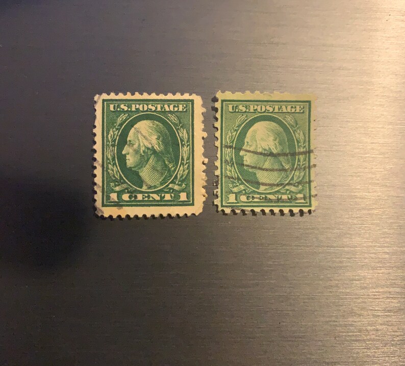 Rare Vintage Washington 1 Cent Stamps 1900s Etsy