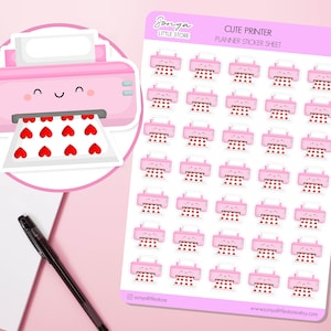 Leuke printerplannerstickers| Afdrukbestellingen Herinnering Werk Bullet Journal Dagboek Stickervel