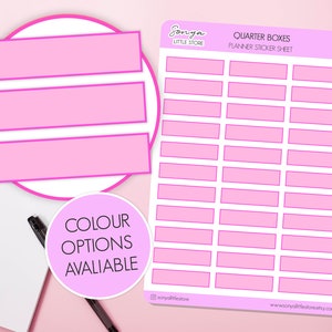 Blanco doos plannerstickers | Lege vakjes schrijven op functioneel stickervel voor dagboek dagboeken