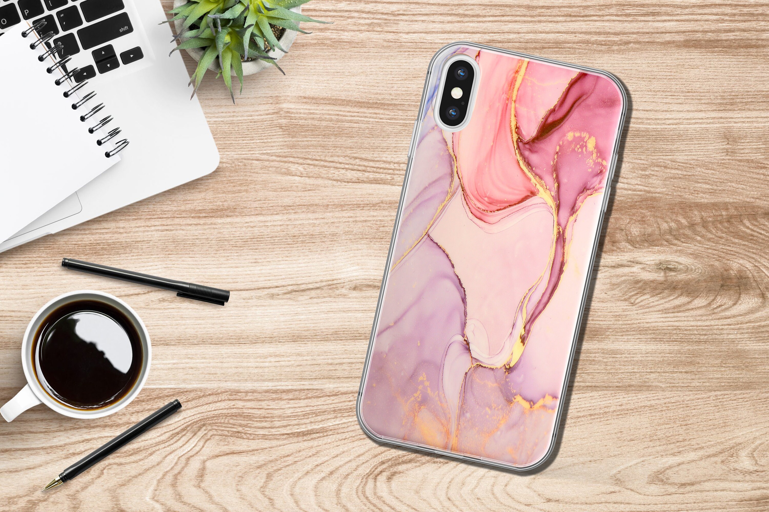 Pink Marble Phone Case Modern Marble Pattern Girly Gift Iphone 11 pro Cover