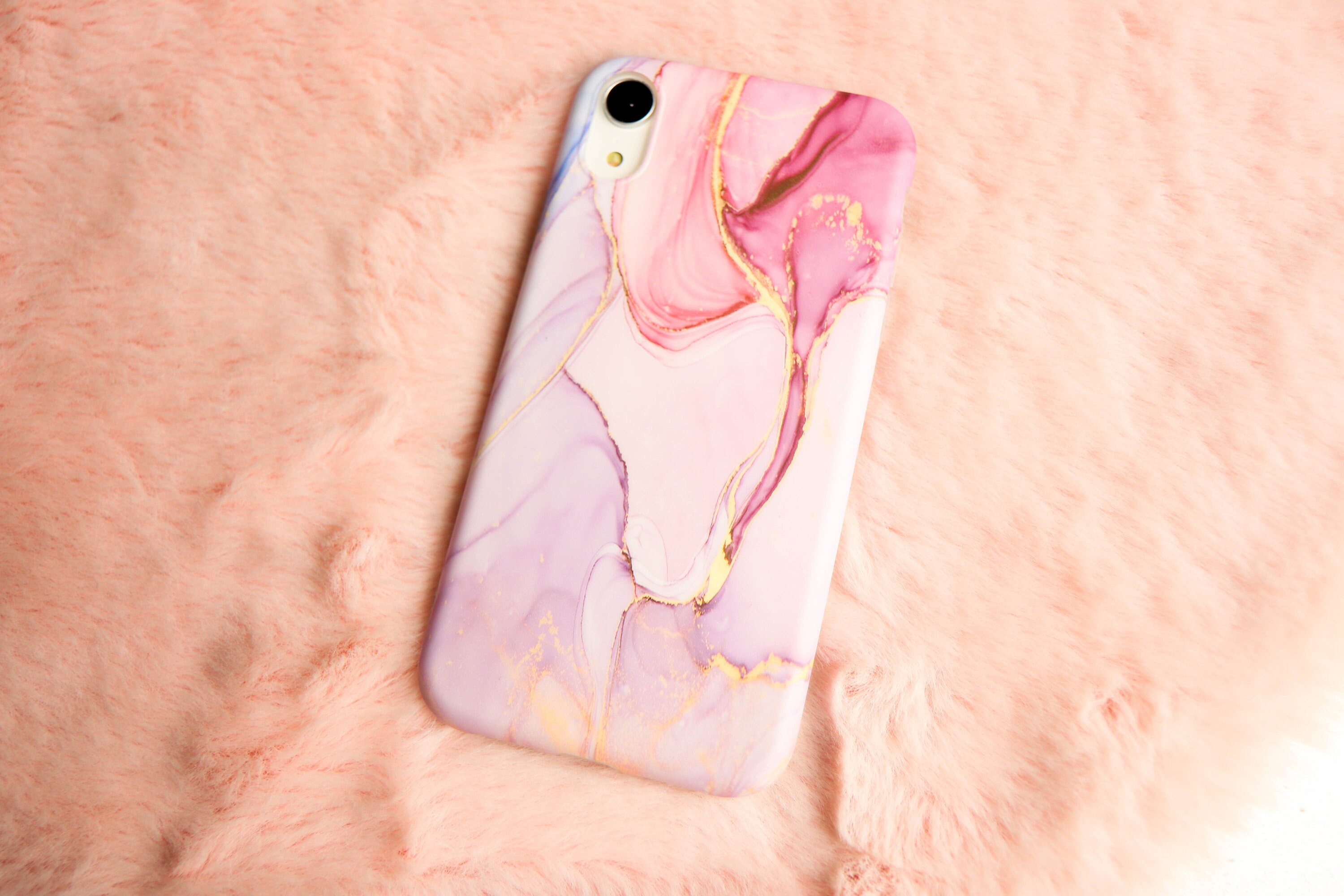 Pink Marble Phone Case Modern Marble Pattern Girly Gift Iphone 11 pro Cover - Thumbnail 2