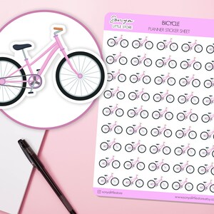 adesivos de planejador de bicicleta | Adesivos de bicicleta para andar de bicicleta, hobby, esporte, diário, folha de adesivos
