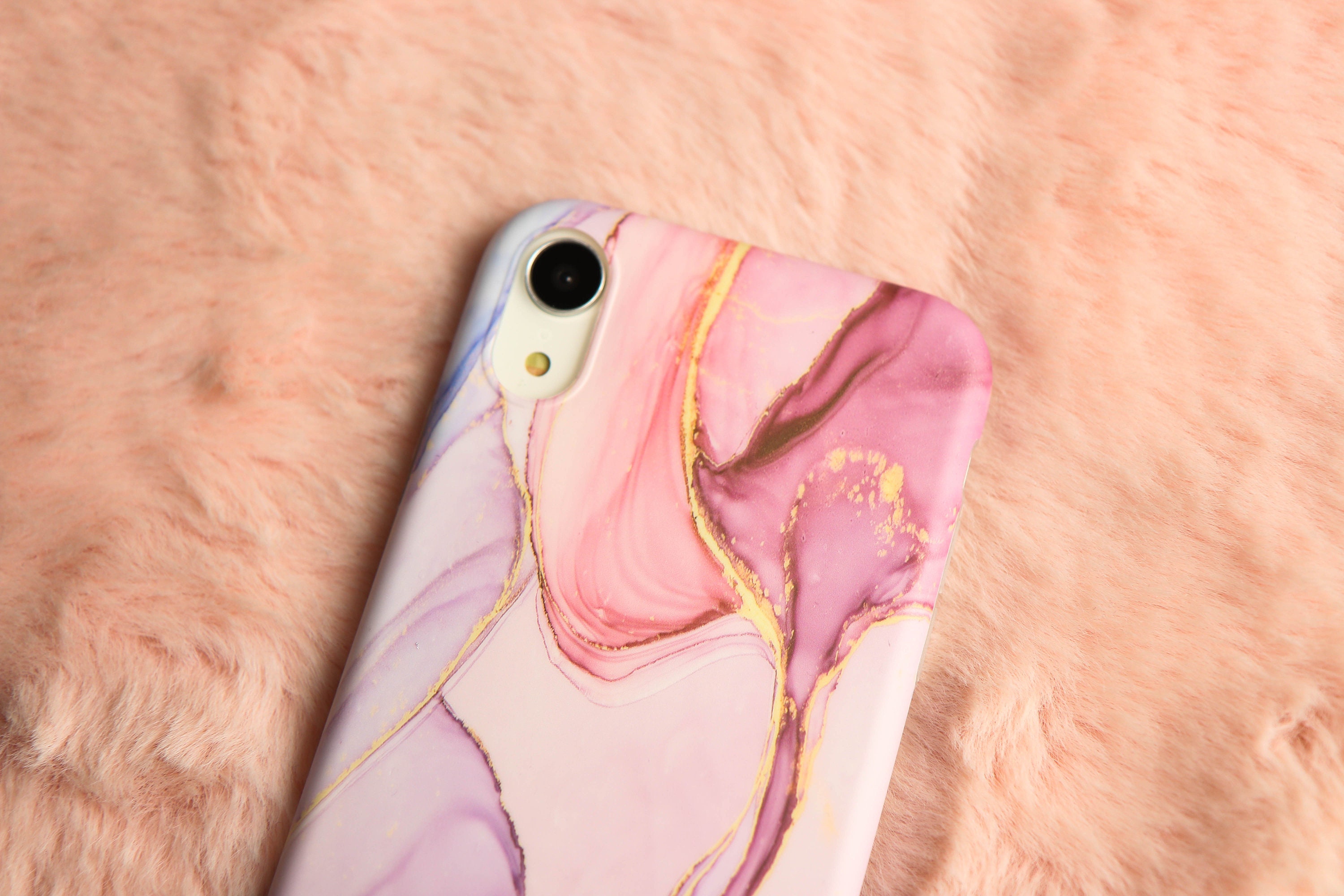 Pink Marble Phone Case Modern Marble Pattern Girly Gift Iphone 11 pro Cover - Thumbnail 3