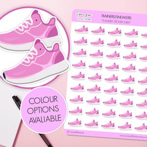 Trainers/Sneakers Planner Stickers | Exercise Gym Workout Running Bullet Journal Diary Sticker Sheet