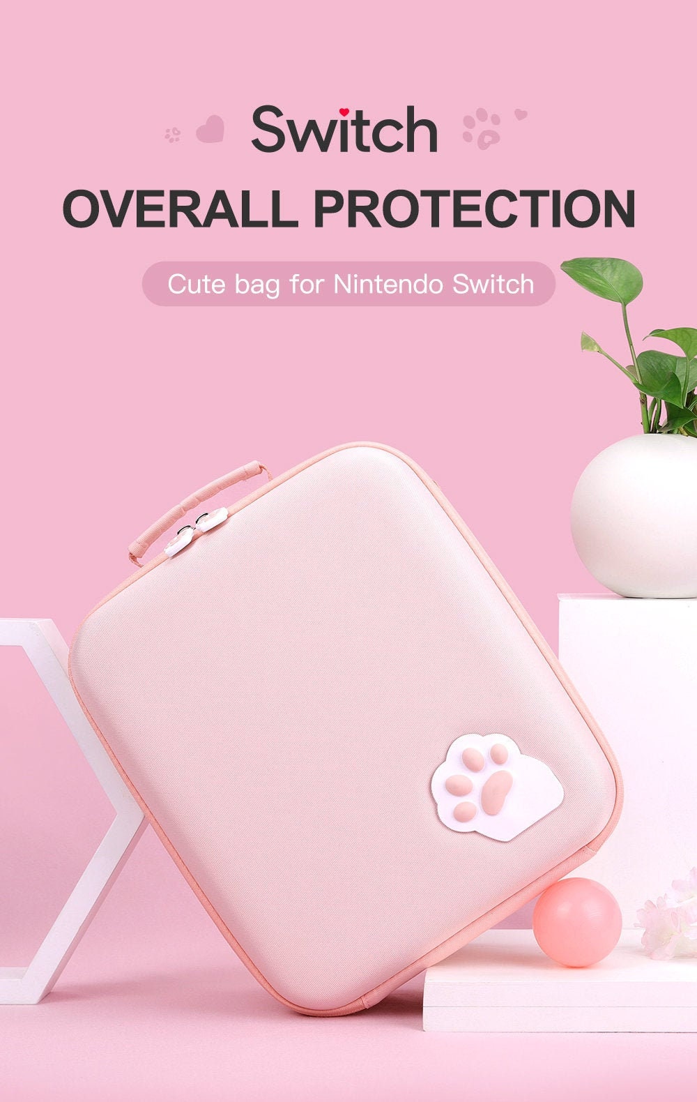 Nintendo Switch Carrying Case Pink Paw Switch Case Kawaii Etsy Nintendo Switch Carrying Case Pink Paw Switch Case Kawaii Etsy