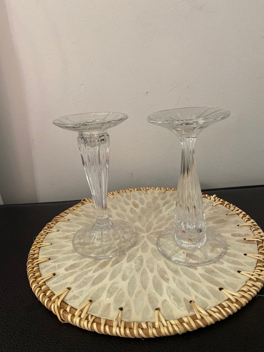 Crystal Mikasa Candlesticks - Etsy