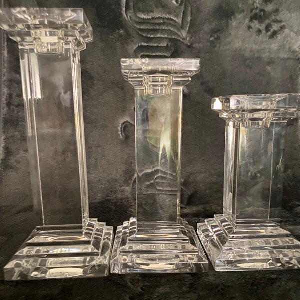 Shannon Crystal Candlesticks Etsy