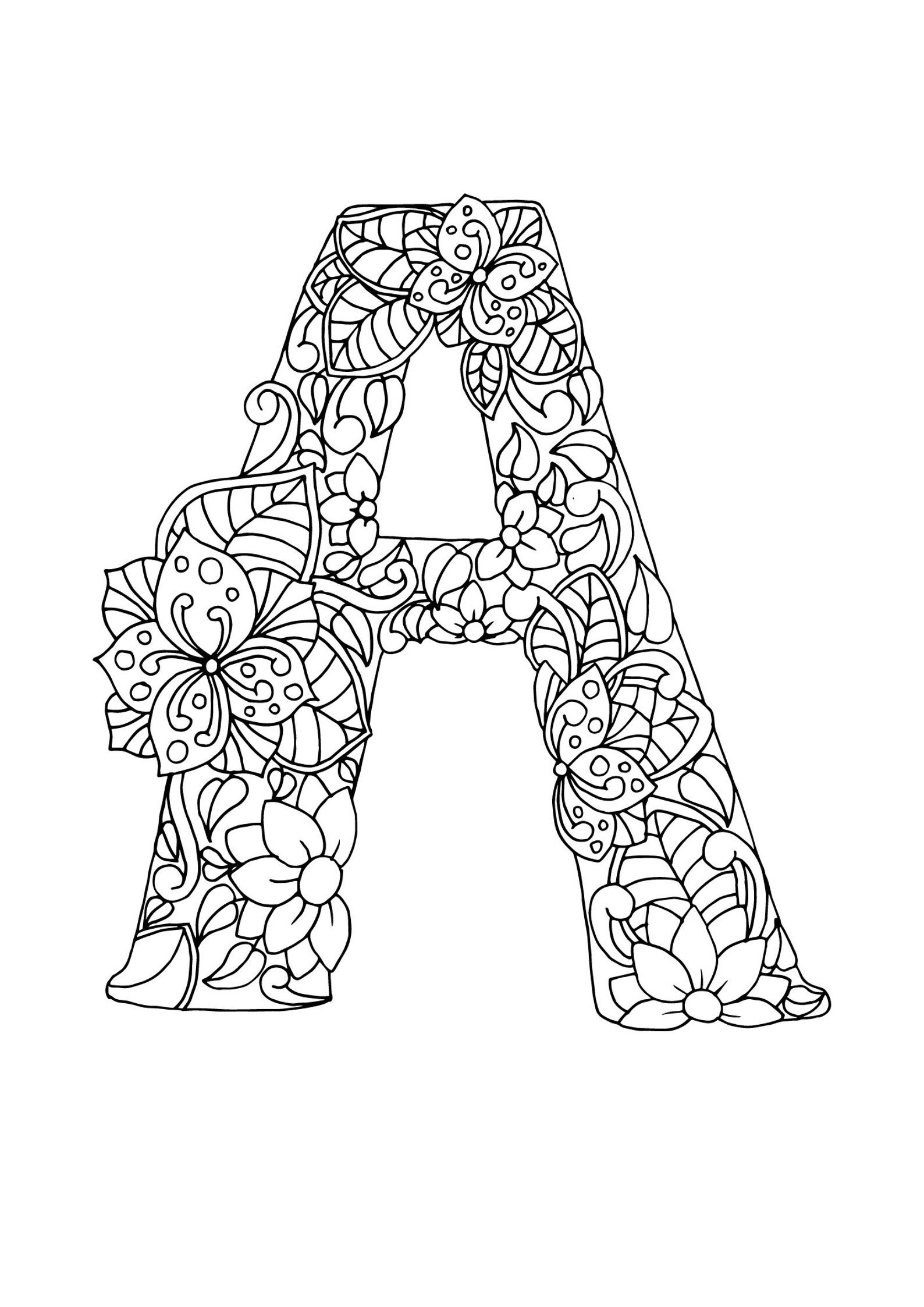 Alphabet Coloring Pages for kids. Instant digital download. | Etsy