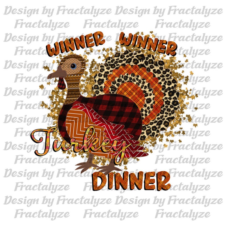 Winner Winner Turkey Dinner PNG Fall Turkey Thanksgiving Etsy