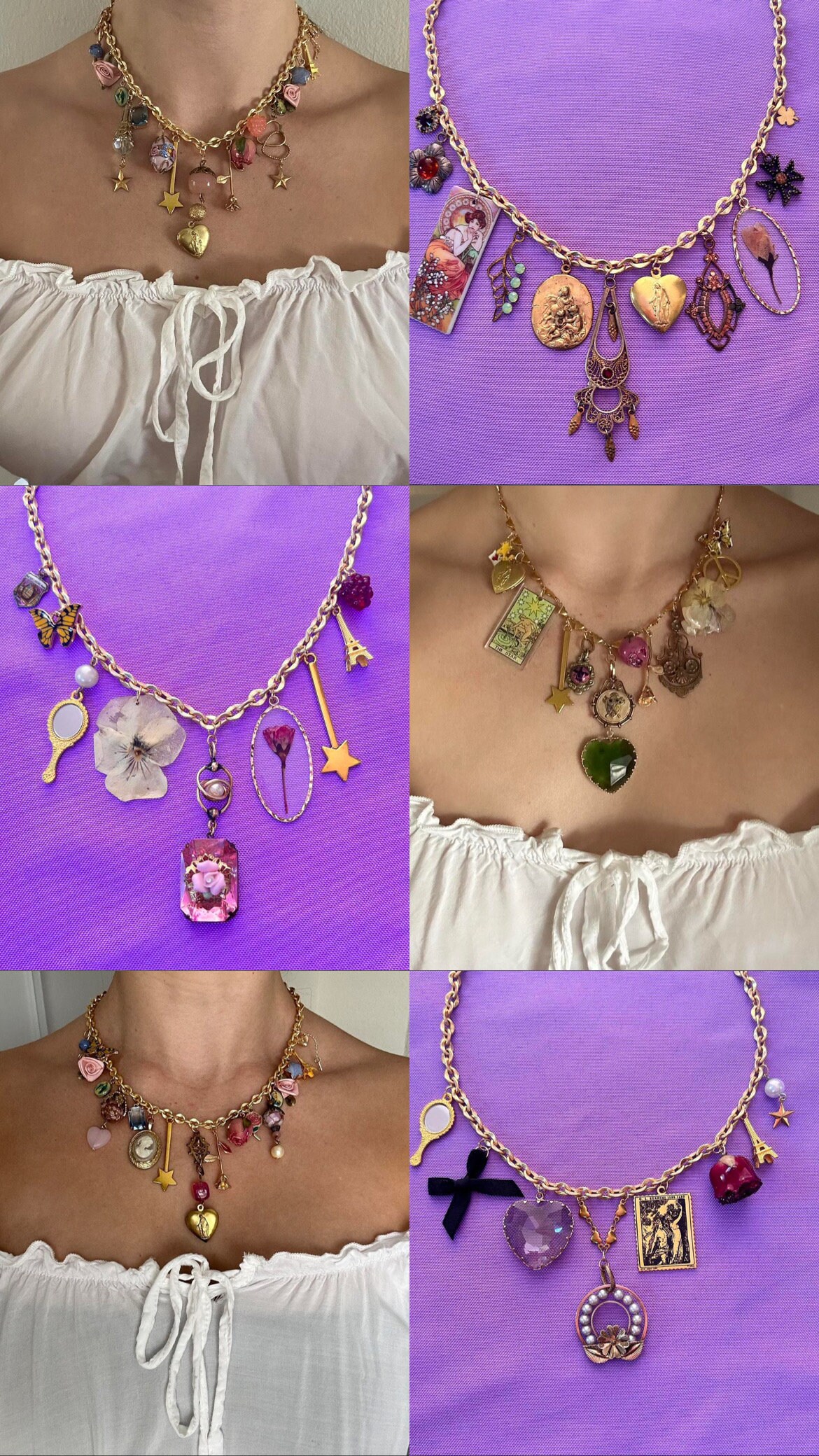 Build Your Own Custom Charm Necklace / Customizable Charm Necklace ...