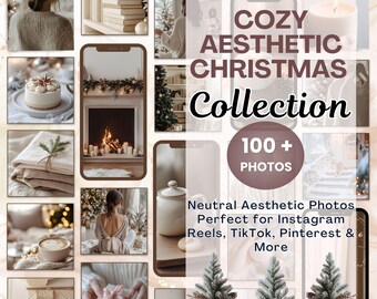 CHRISTMAS Neutral Cozy Minimalist Image pack Cozy Winter Faceless Photos For Instagram Social Media Holiday Flatlays  Lifestyle Scene
