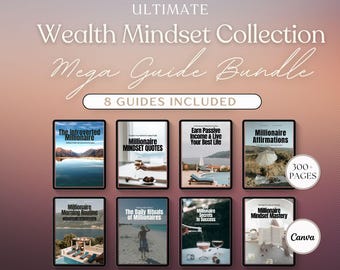 MINDSET GUIDE BUNDLE, Manifestation Financial Freedom, ebook Affirmations Money Quotes Master Resell Rights/Plr Law  Attraction Millionaire