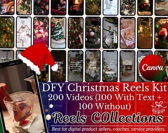CHRISTMAS Content VIDOES Image pack Cozy Christmas Faceless Videos For Christmas Instagram TikTok Social Media Faceless Videos