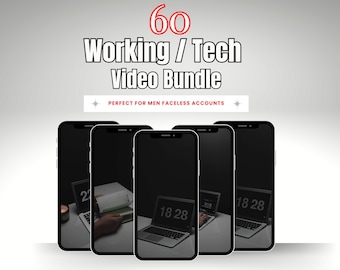MEN'S REELS VIDEOS, Aesthetic Videos, Men Faceless Reels Videos, Tech Working Home Reels Lifestyle Digital Marketing Digital Download