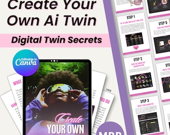 Create your own AI twin AI Twin Guide with Plr Mrr Create Your Digital Twin AI Influencer Pixar Doll DZine Twin Tutorial for Entrepreneurs