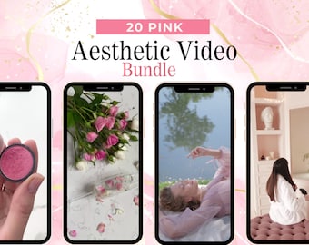 Girly Instagram Templates Pink Aesthetic, Trendy Instagram Videos, Coquette Instagram, Content Creator, Pink IG Feed,  Content For Social