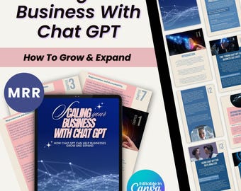 Faites évoluer votre entreprise avec ChatGPT en entreprise Guide de croissance pour les débutants sur ChatGPT Ebook PLR et MRR ChatGPT Guide pour revendre sur Etsy Vendre des produits numériques WFH