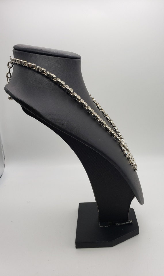 925 Sterling Cubic Zirconia Waterfall Necklace - image 7