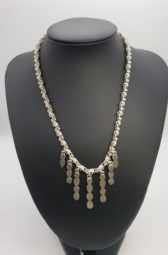 925 Sterling Cubic Zirconia Waterfall Necklace - image 9