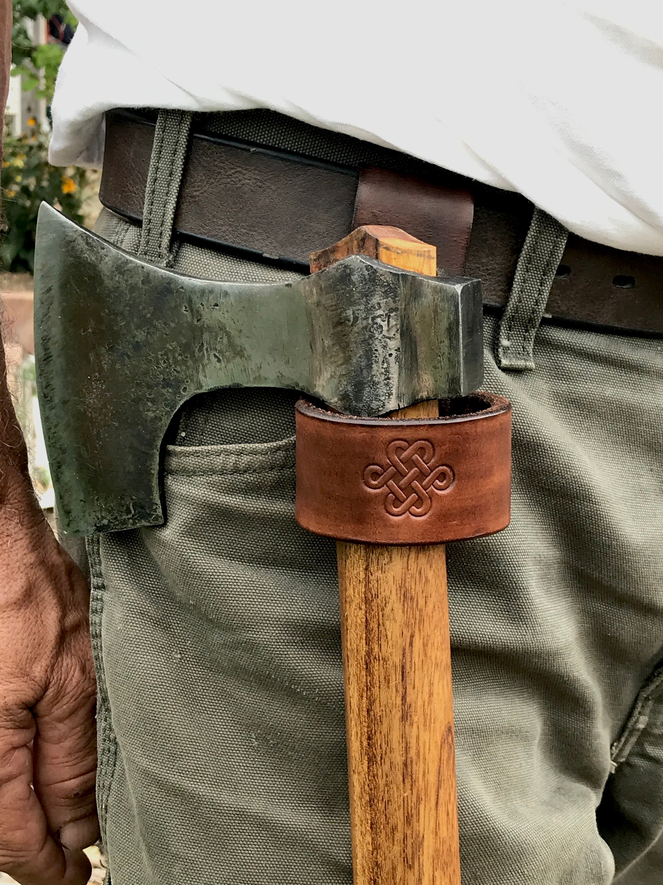 Axe Holster Handmade Leather Belt Loop for Axe Tomahawk or Etsy