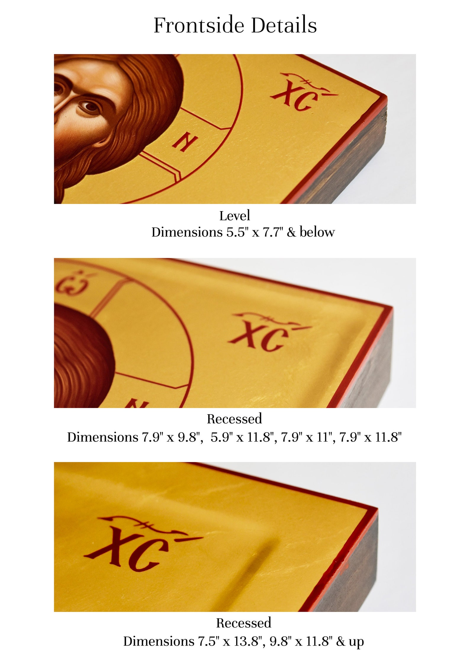 Saint John the Baptist Icon on Solid Wood With 22 Karat Gold Leaf