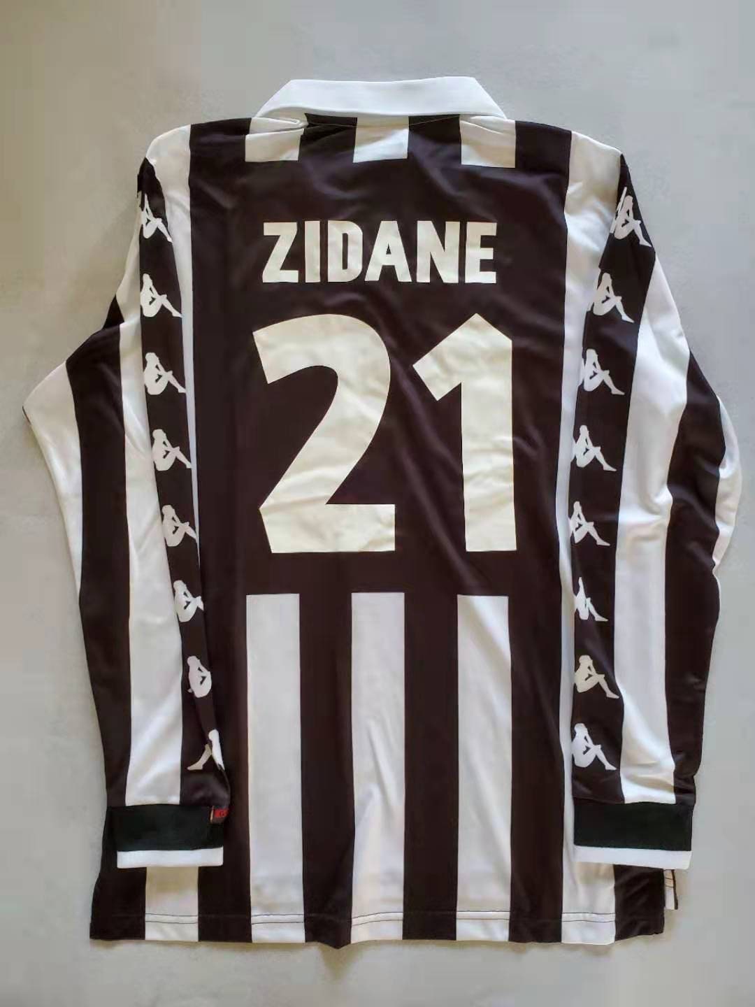 19992000 Juventus Zidane 21 Soccer Jersey Home Vintage Zidane Etsy