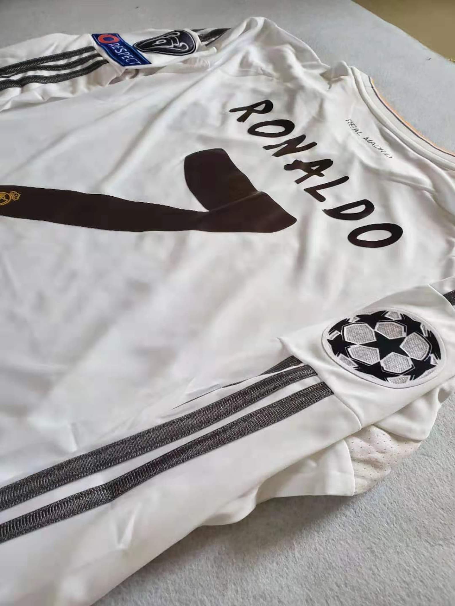 2014 UEFA Real Madrid Cristiano Ronaldo 7 Soccer Jersey White | Etsy