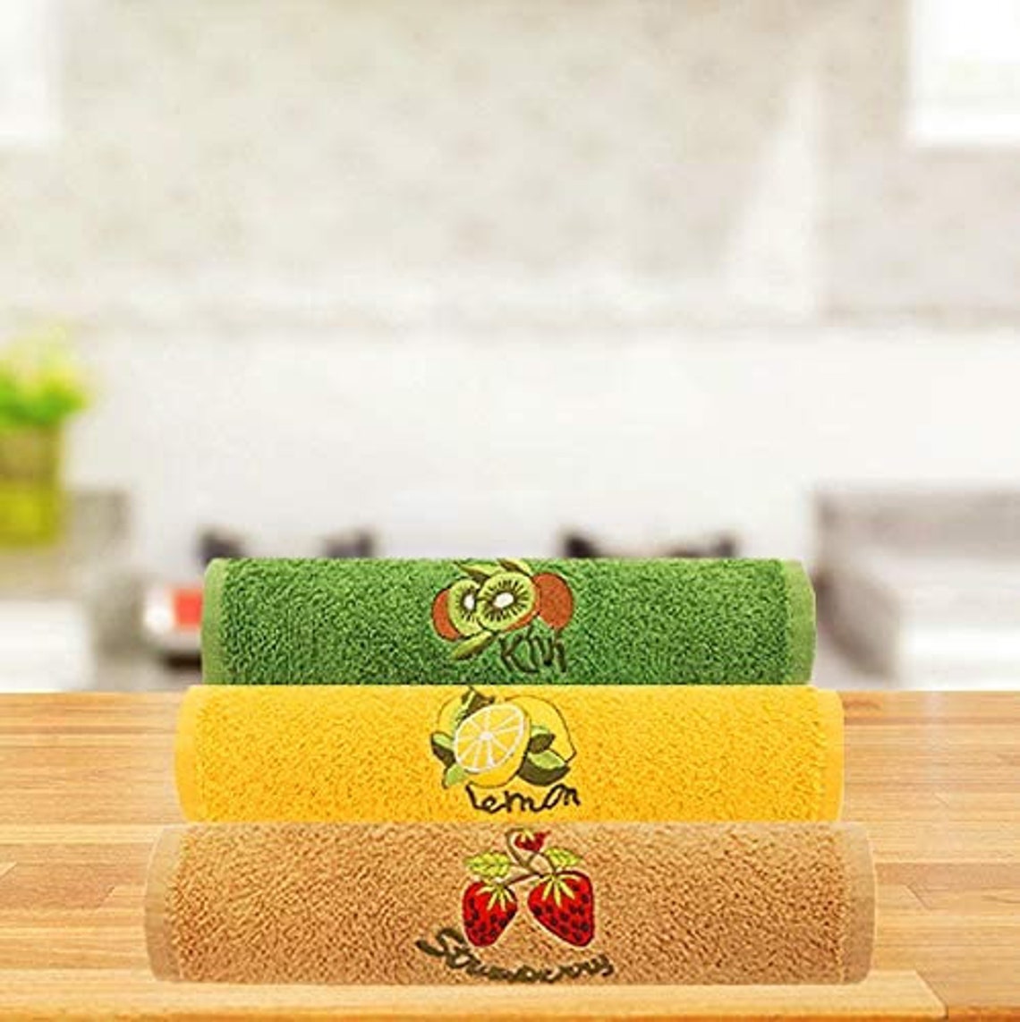 Decorative Kitchen Towels 12 x 20 Cotton Terry | Etsy