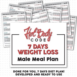 Fitness Planner Printable Daily Meal Planner Calorie Etsy