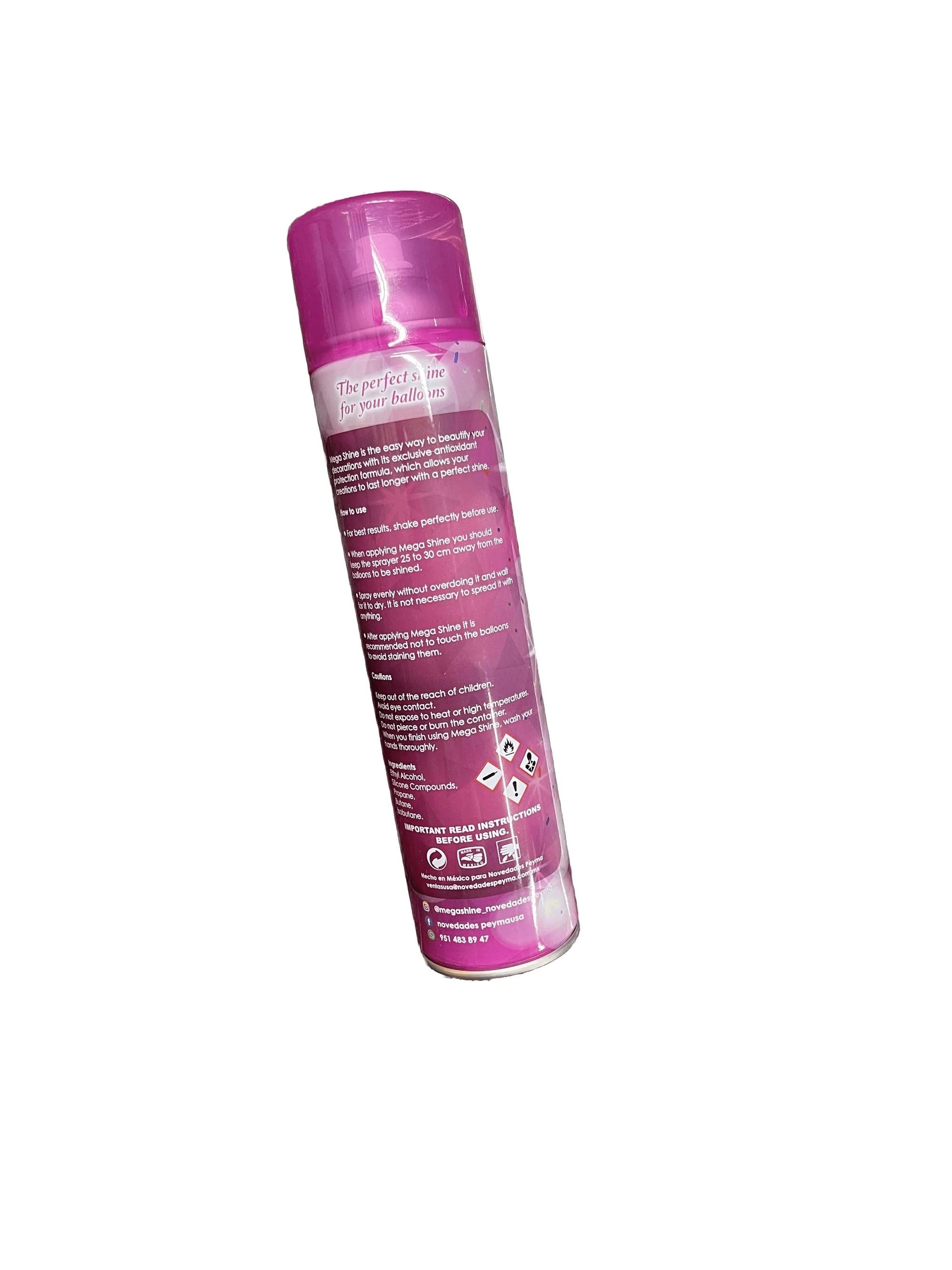 Mega Shine 570ml, Balloon Shine Spray for All Balloon Events, High ...