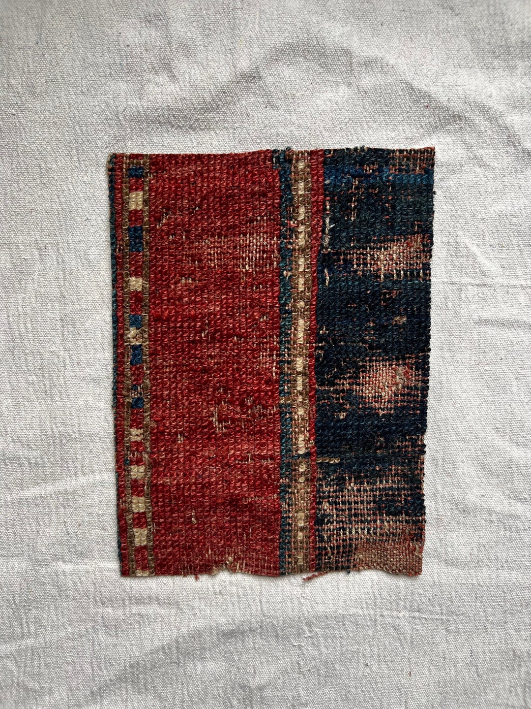 Antique Frameable Rug Fragment 057, Handwoven Textile, Persian Rug ...