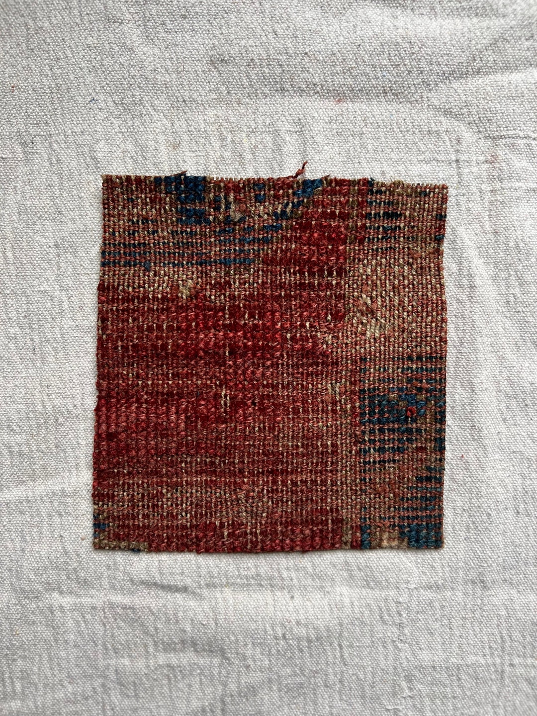 Antique Frameable Rug Fragment 056, Handwoven Textile, Persian Rug ...