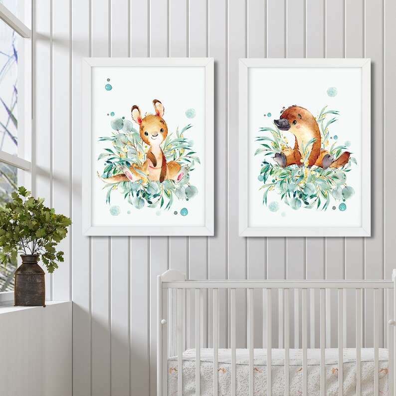 Baby Kangaroo Printable Australian Nursery Decor Printable Etsy Australia