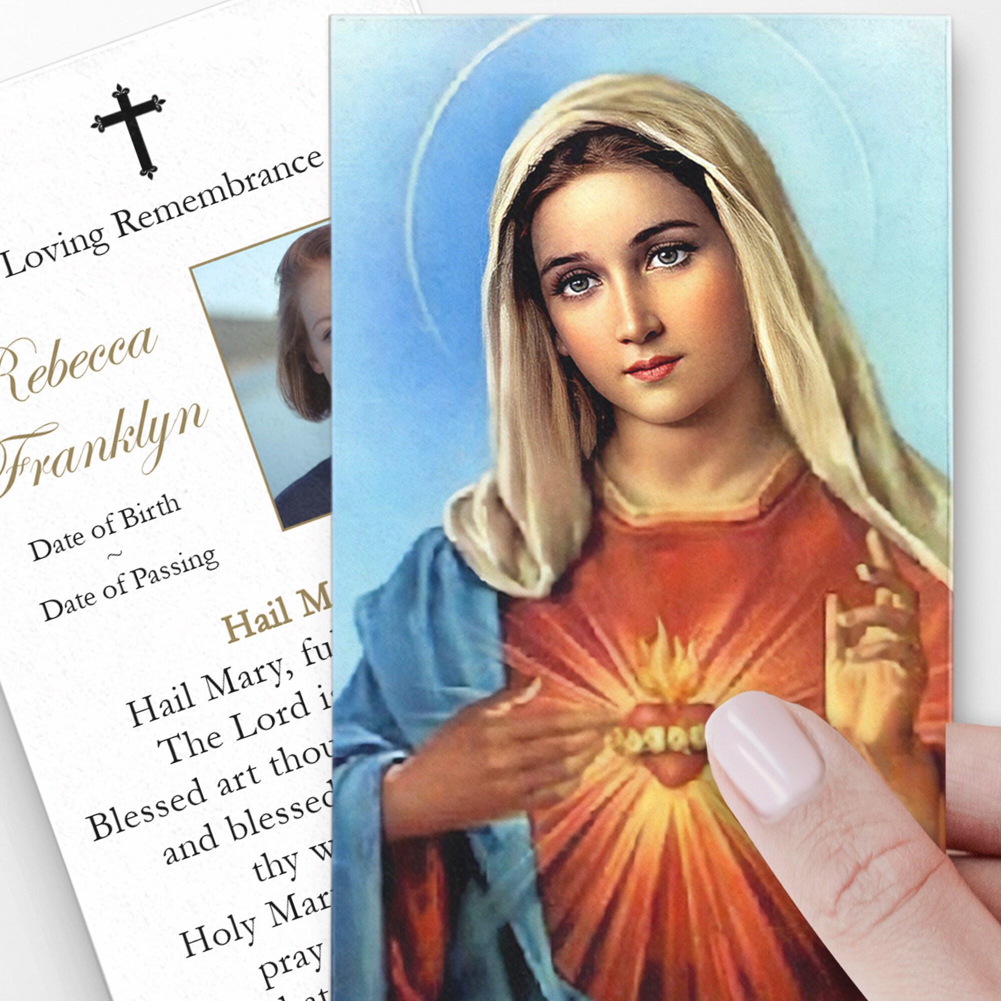 Prayer Cards Memorial Prayer Cards Catholic Prayer Cards Etsy