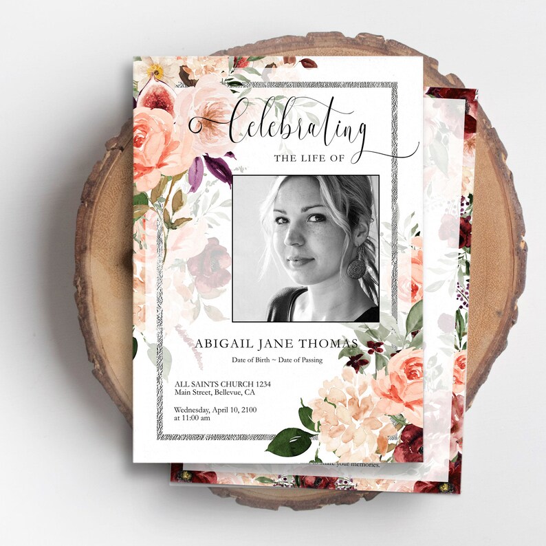 Funeral Program Template, Funeral Poems, Funeral Programs, Funeral