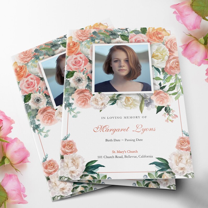 Funeral Program Template, Funeral Poems, Funeral Programs, Funeral