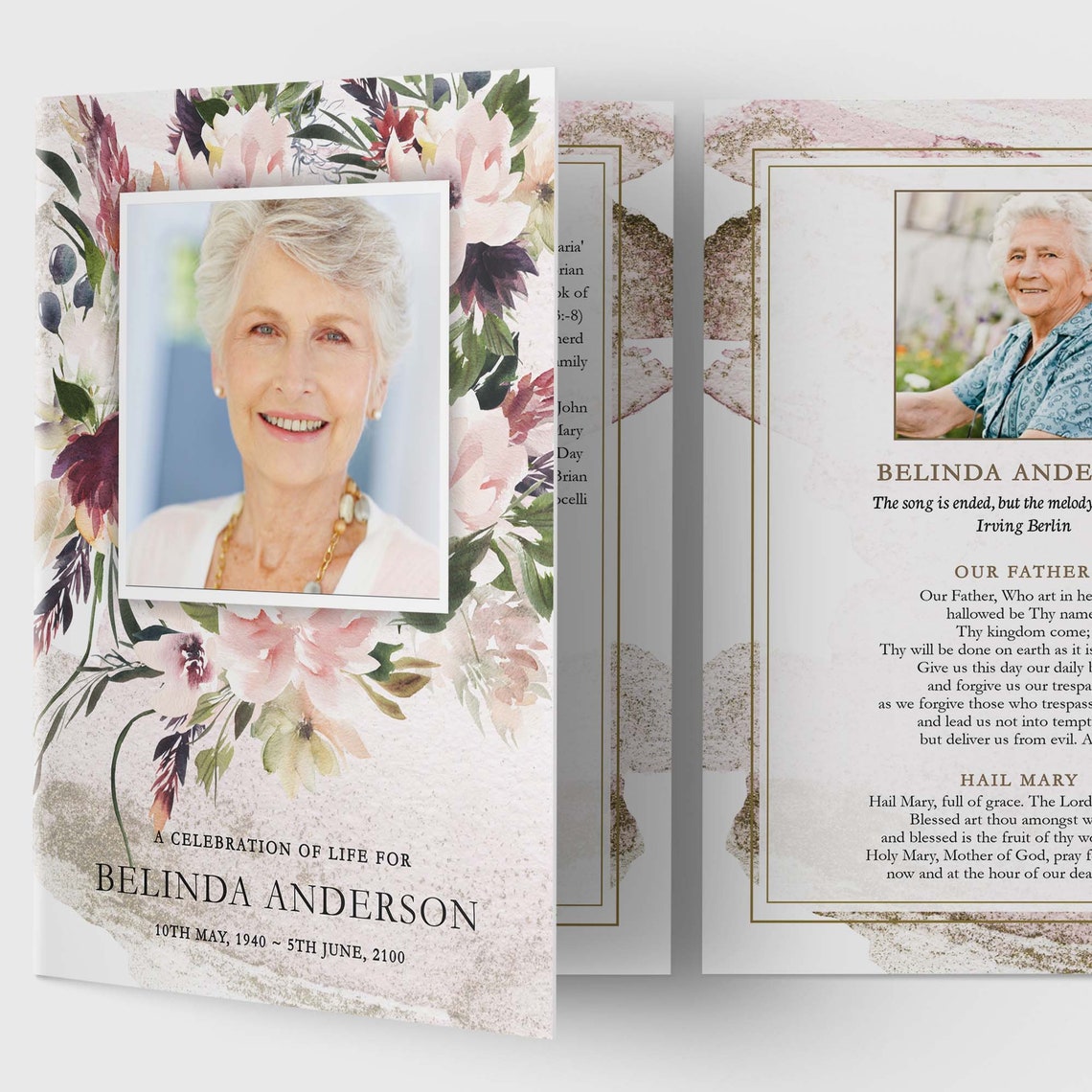 Funeral Program Template, Funeral Poems, Funeral Programs, Funeral