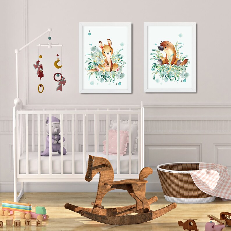 Baby Kangaroo Printable Australian Nursery Decor Printable Etsy Australia