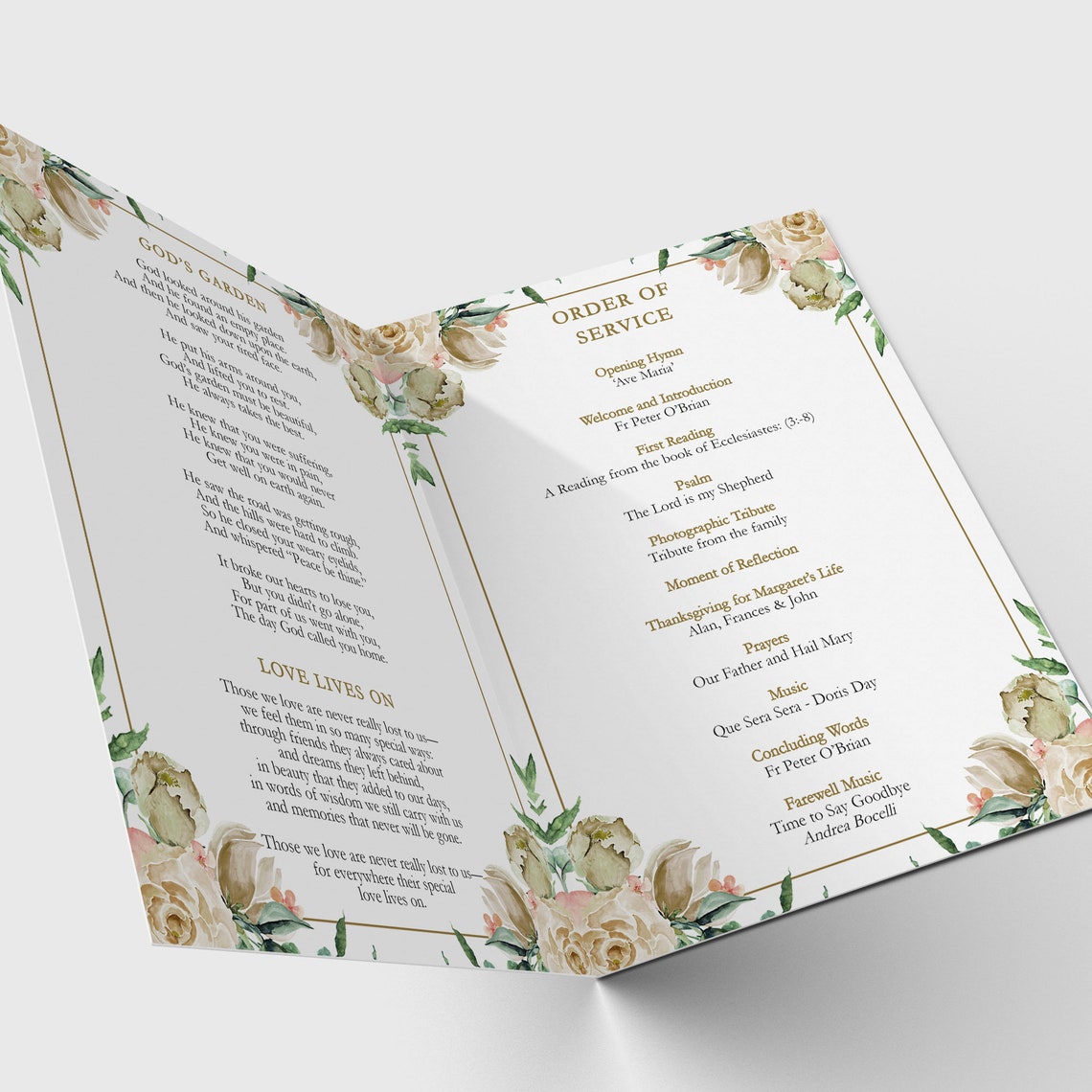 Funeral Program Template, Funeral Poems, Funeral Programs, Funeral