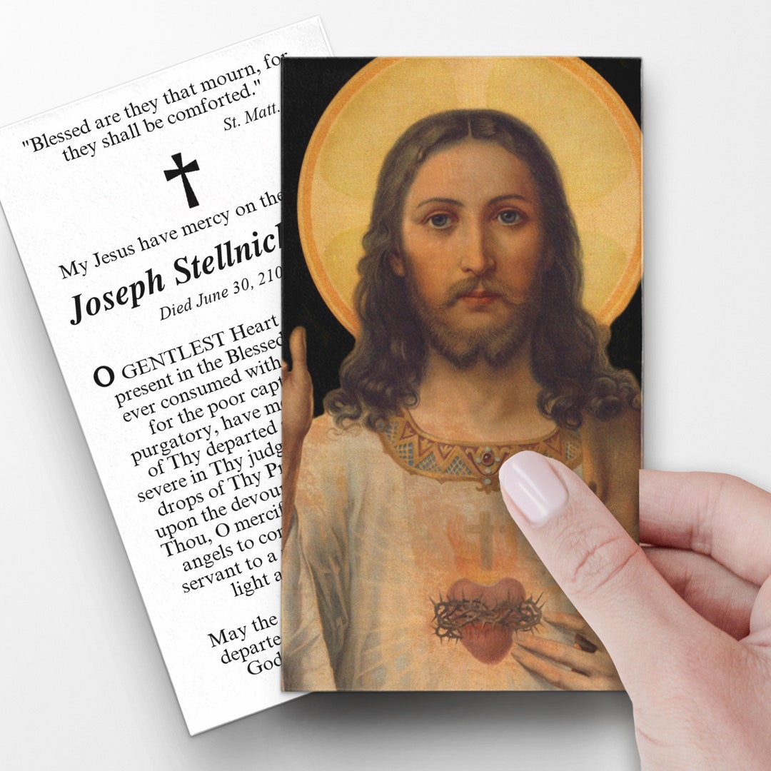 Prayer Cards, Memorial Prayer Cards, Catholic Prayer Cards
