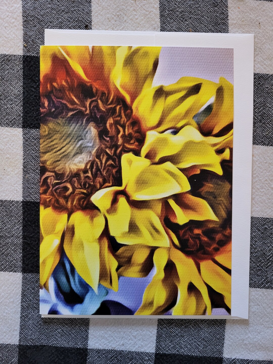 Sunflower Greeting Card: Blank All Occasion Thank You Card - Etsy