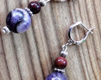 Amethyst Hanger Oorbellen