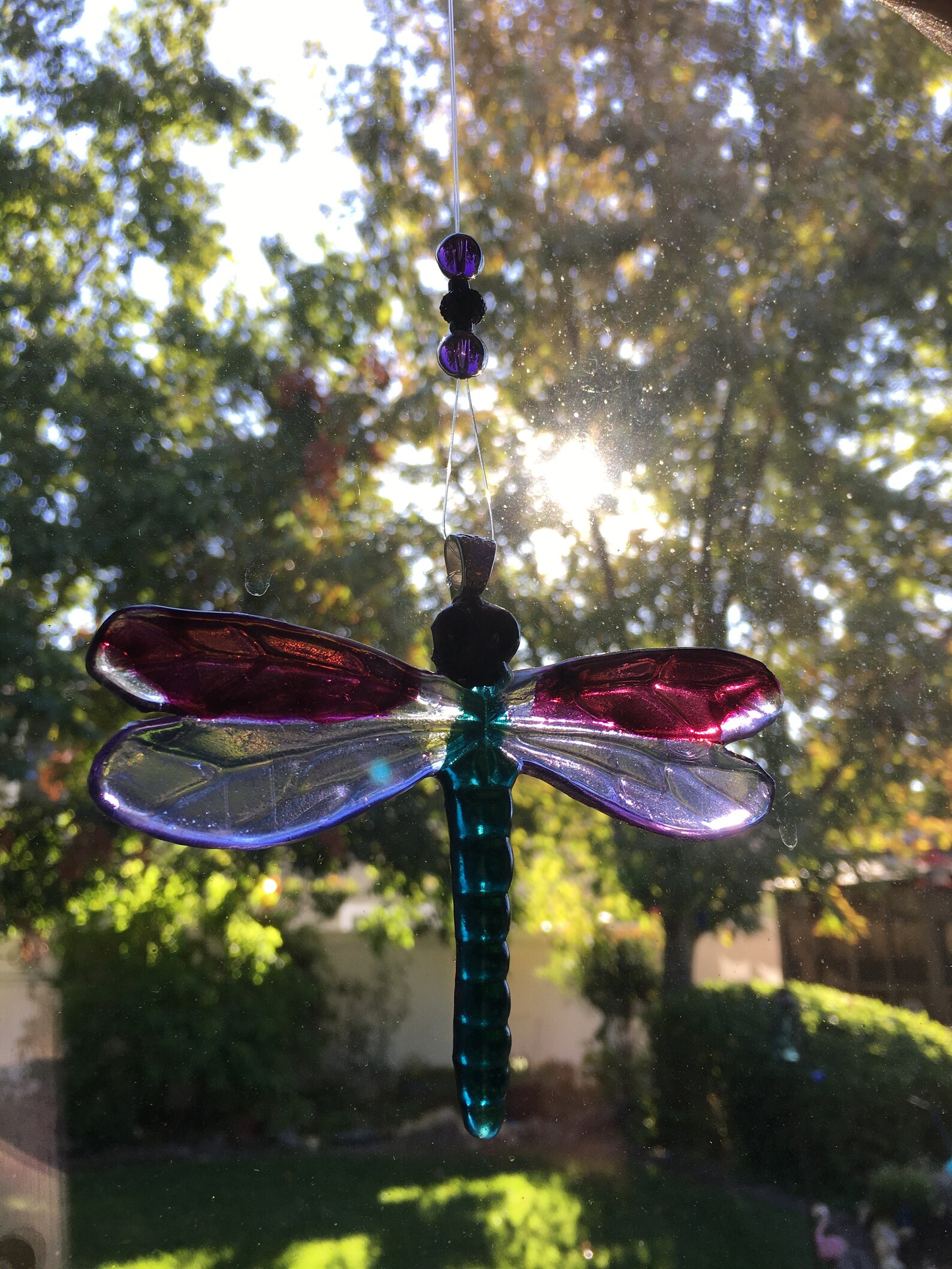 Dragonfly Suncatcher Etsy