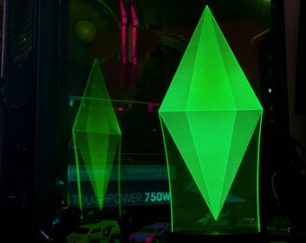 Sims Plumbob Edge Lit led Lamp