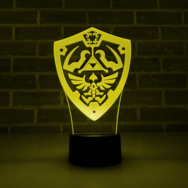 Zelda Hylian Shield Edge Lit LED Lamp