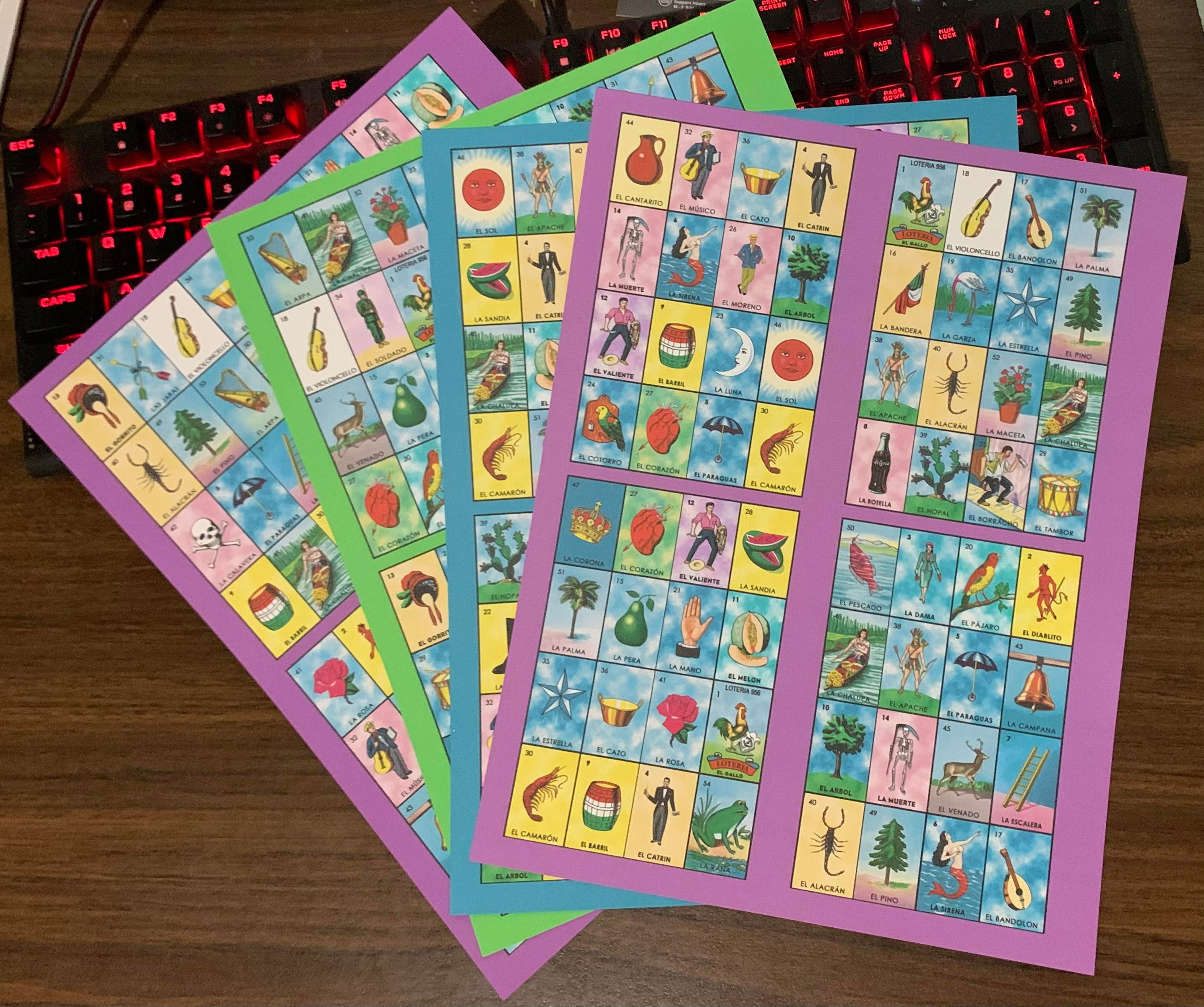 2023-high Quality, Printable Loteria Game Board Generator, Tablas ...