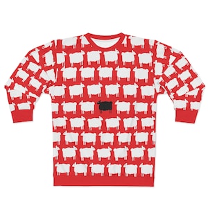 Maglione All Over con scritta "Princess Diana Black Sheep" - Felpa unisex