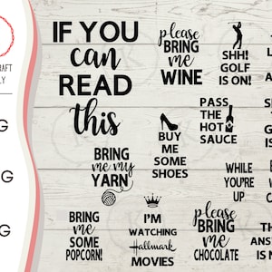 Si vous pouvez lire ce paquet de chaussettes Première partie, SVG Vinyl Cutter Cut Fichier pour Cricut, Silhouette Cameo, Téléchargement instantané