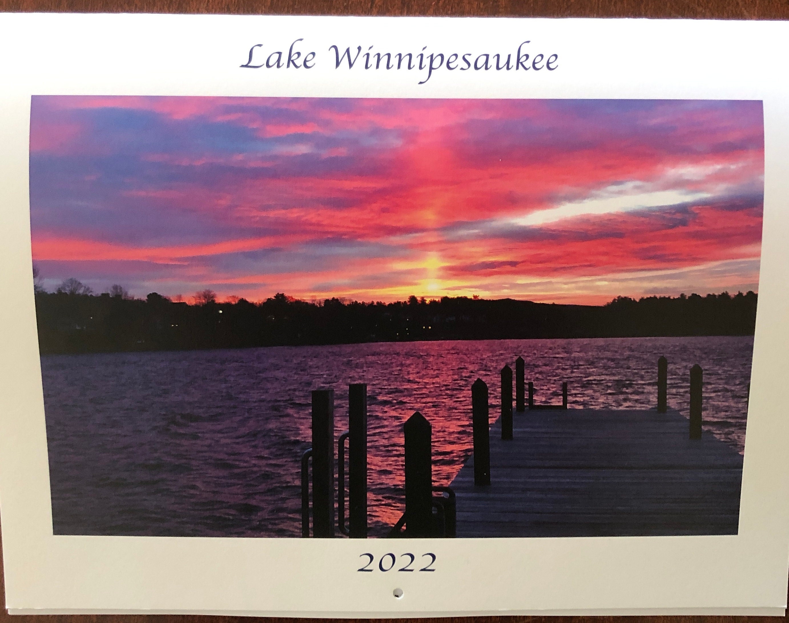 2022 Lake Winnipesaukee Calendar Etsy