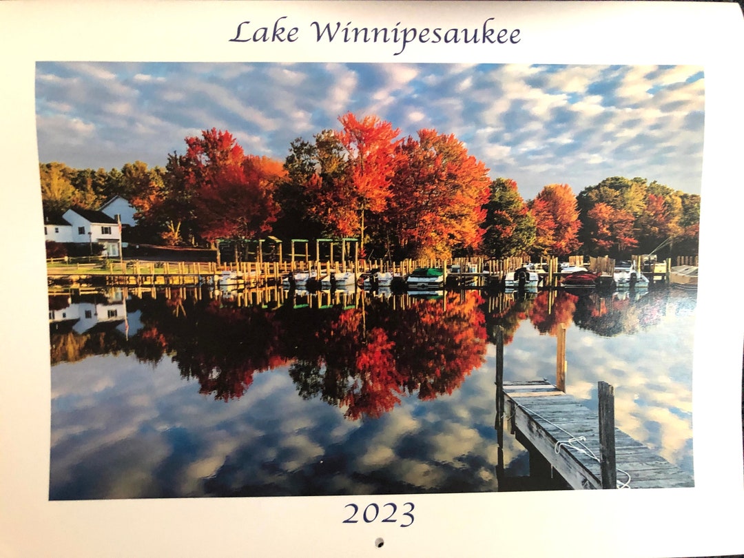 2023 Lake Winnipesaukee Calendar Etsy